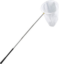 Professional Insect and Butterfly Net with 14" Ring, 26" Net Depth, 59" Telescop