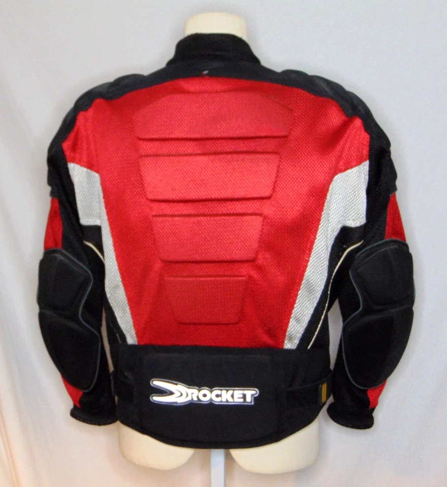 Chaqueta de motocicleta Joe Rocket Phoenix de malla para hombre M armadura protectora de colección roja negra Foto 4 de 4