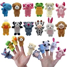 12 PCS Finger Puppets Set Mini Stuffed Animals Puppet for 2 inches