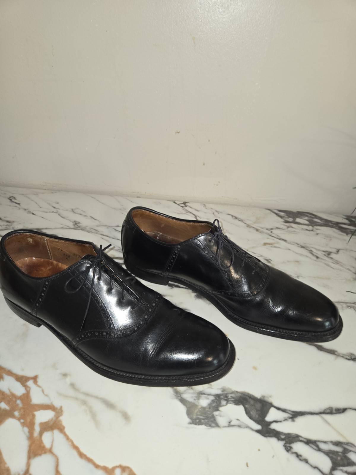 Alden 991 Black Calfskin Saddle Shoe