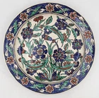 IZNIK STYLE CONTINENTAL POTTERY DISH EARLY 20TH CENTURY