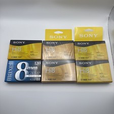 Sony Hi8 Metal Particle Video Tape 120 Minutes Lot of 6 Tapes