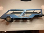 1959 Tonka Toy Marine Service Boat Trailer/Boat Carrier Blue. Played with.