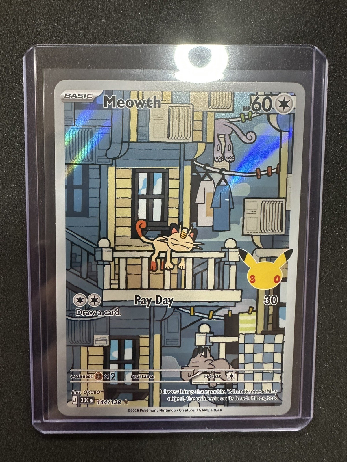 Meowth 144/128 Pokemon 30th Celebration IR