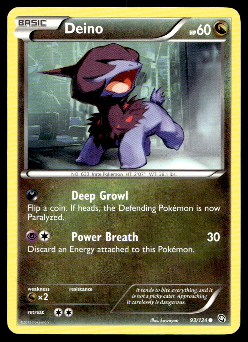 HP Deino (93) [Dragons Exalted 93/124] Common Pokemon TCG