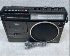 National RQ-558 Portable AM/FM Cassette Player   Vintage Radio  Tape Recorder