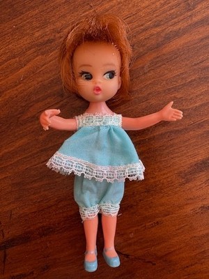 Hasbro 1965 Dolly Darling Doll in Blue PJ's