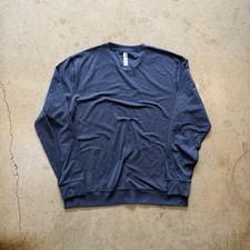 Navy blue rhoback pace Performance Crew long sleeve sweater sweatshirt size XL