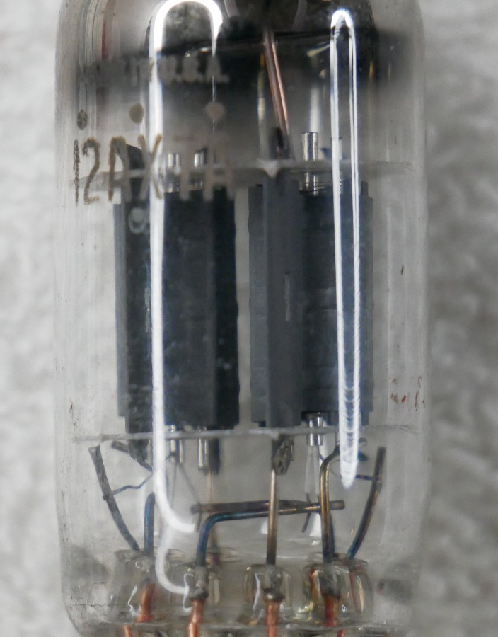 Tube 12AX7 / ECC83 Mazda Plaque Argent - Lampe Radio Vintage Années 60 - Testé Bon