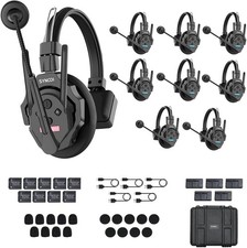 SYNCO XTalk XPro9 Full Duplex Wireless Headset Intercom System 2.4GH 500m/1640ft