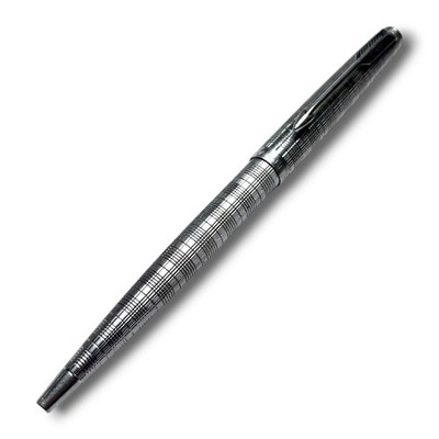 VINTAGE PARKER 75 ECOSSAIS SILVER PLATED BALLPOINT PEN #G