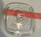 VTG Corning Ware 15 C Pyrex A 7 C Square Glass Domed Replacement Lid Clear 7"