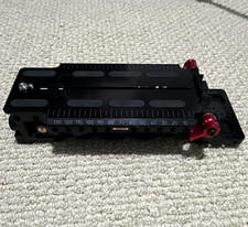 Zacuto Aluminum Camera Baseplate Mounting Plate w/ Padded Arm, Black/Red
