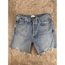 Citizens of Humanity Boho Camilla High Rise Cut Off Denim Shorts Blue Sz 31