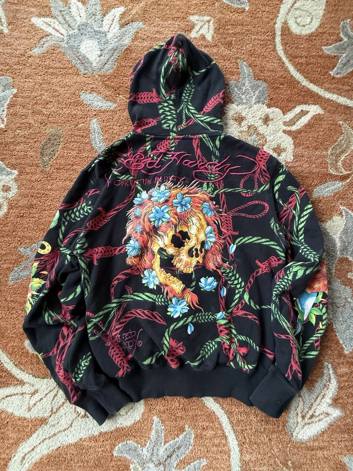 Vintage Y2K Super Detailed, Ed Hardy Jacket ￼ - Image 2 of 4