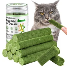 50g/1.76oz Cat Grass Teething Stick for Cat, Cat Grass Stick Canned for Indoo