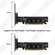 PCIE 4.0 to U.2 NVME Expansion Card SFF-8643 4 Ports SSD Adapter Expansion Card