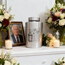 Large Cremation Light Urns for Adult Male Female Man Women Ashes with Pouch