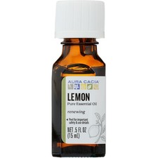 Aura Cacia Pure Essential Oil Lemon Renewing 0.5 Oz