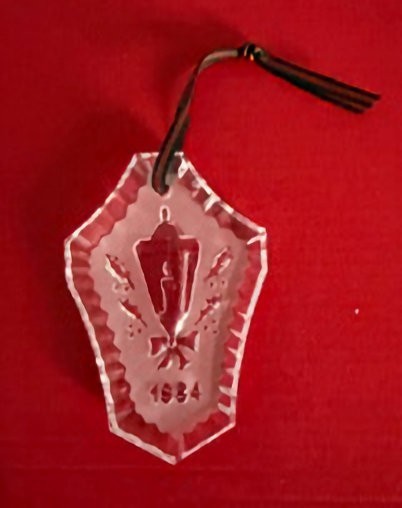 Vintage 1984 Waterford Lantern Crystal Christmas Ornament