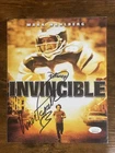 PHILADELPHIA EAGLES VINCE PAPALE SIGNED 8X10 PHOTO JSA COA INVINCIBLE Movie