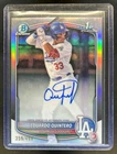 2025 Bowman Eduardo Quintero Chrome Auto Refractor 1st Prospect #/499 Dodgers