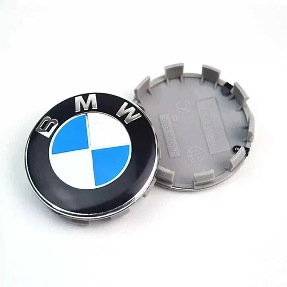 4PCS Car Wheel Emblem Center Hub Caps 68mm Logo Badge For BMW OEM Foto 4 de 4