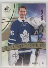 2020 Upper Deck SP Game Used Authentic Rookies Golden Burst /299 Joseph Woll 5kw