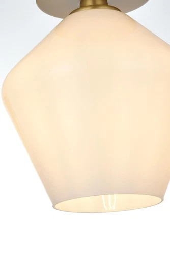 Elegant Lighting LD2255 Gene 8"W Semi-flush Ceiling Fixture - Black - Picture 6 of 12