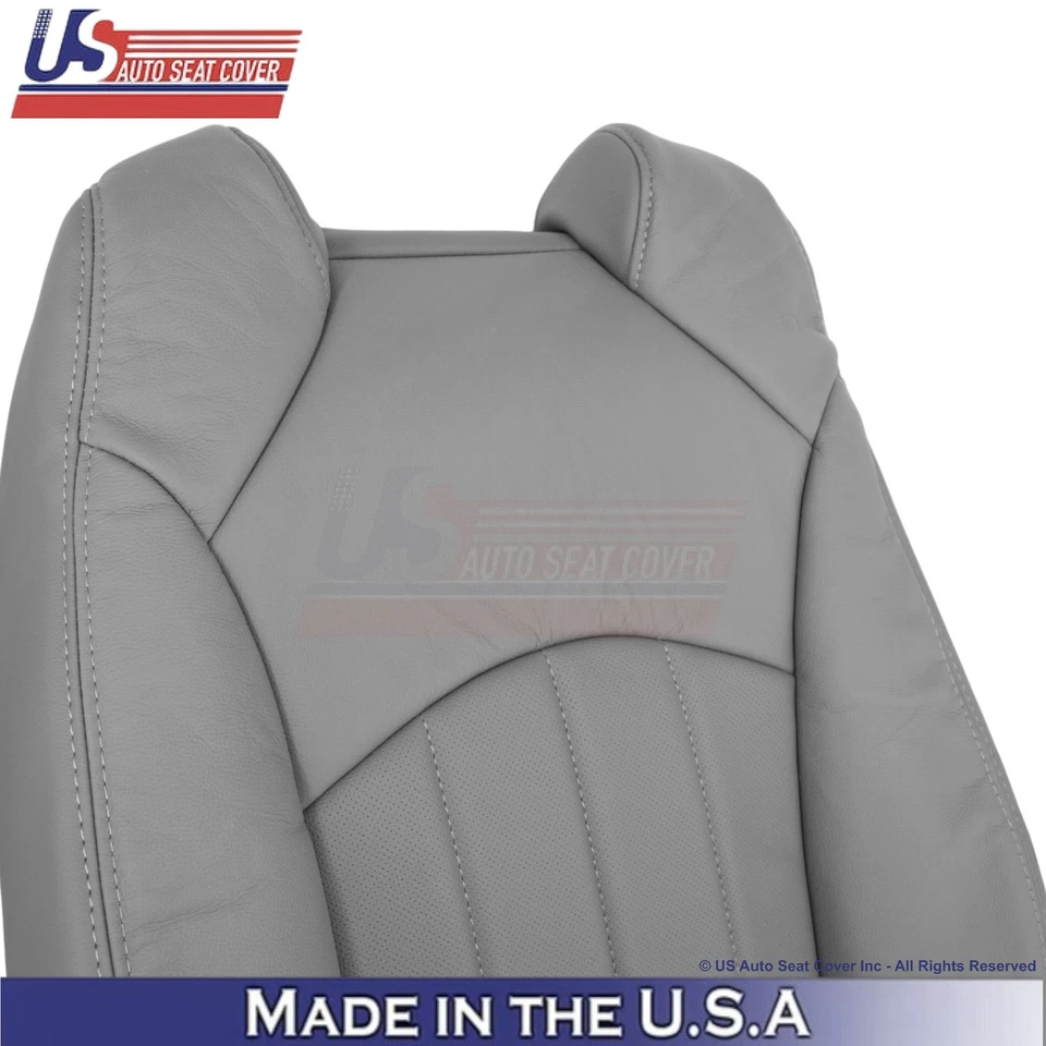Fundas de asiento delanteras de titanio de repuesto de cuero sintético 2013-2017 para Buick Enclave Foto 3 de 4