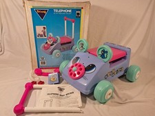 Vintage/Retro Tri-ang Telephone sit and ride baby walker NOS boxed