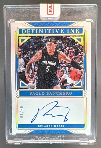 Paolo Banchero 2024 National Treasures Gold Definitive Ink Auto 3/10
