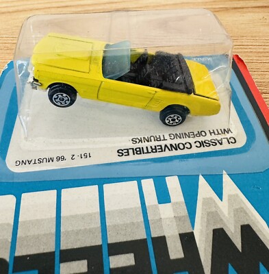 1979 Kidco Tough Wheels Famous Convertibles Yellow '66 Mustang 1/60 No. 151 70s