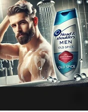 Head & Shoulders Men Shampoo Dandruff Control Old Spice Deep Clean 33.8 OZ New