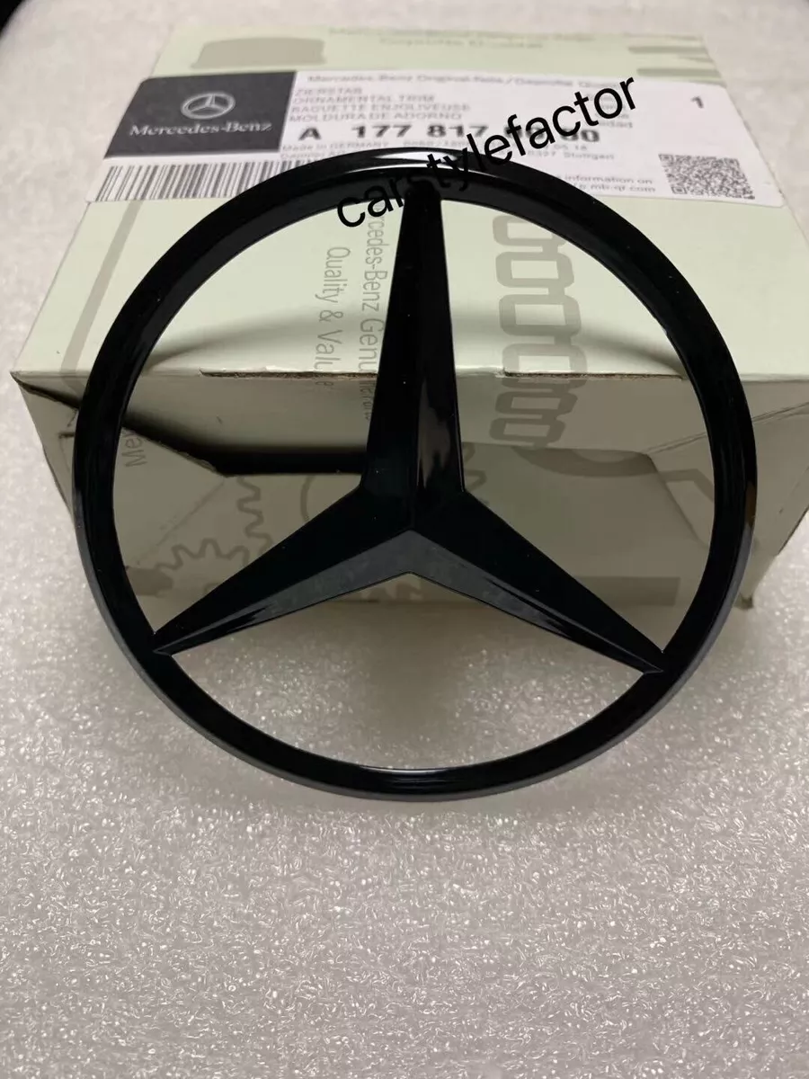 Gloss Black Rear Boot Star Badge For Mercedes NEW A Class W177 2019 A1778170000