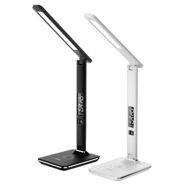 Ottlite led desk lamp with online clock and wireless charging station manual