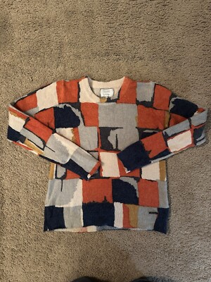 NUMPH Anthropologie Women s Size Small Sweater Make An Entrance Orange Tan
