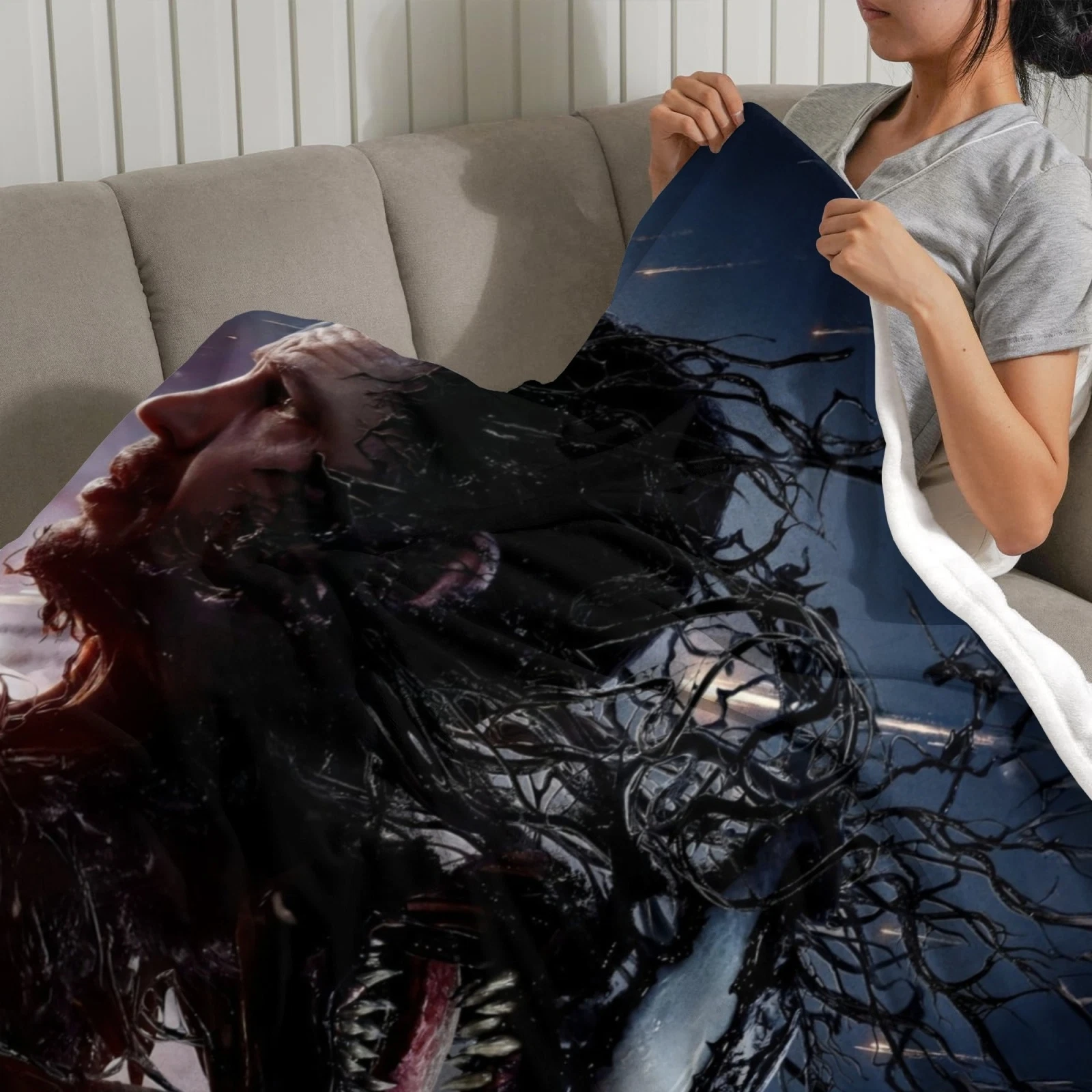 Venom Last Dance Fleece Blanket Throw Soft Flannel Bed Blanket
