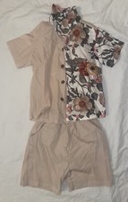 Two Piece Toddler Boy Floral Shorts Set
