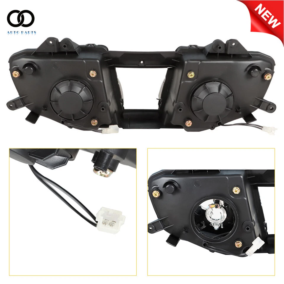 Headlight Headlamp For Yamaha YZF R6 YZFR6 2008 2009 2010 2011 2012 2013-2016 - Image 2 of 4