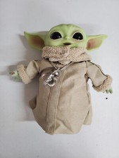 Disney Star Wars 11" GROGU Mandalorian Baby Yoda Plush 4D w/ neckalace