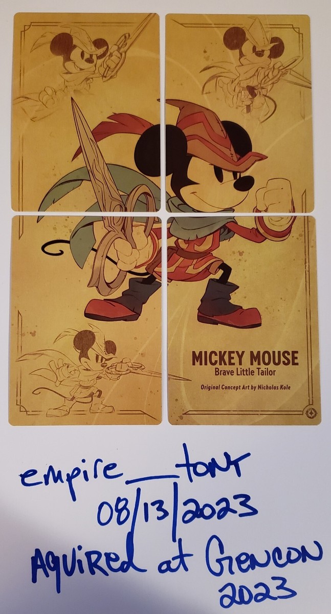 Disney Lorcana TCG MICKEY MOUSE Brave Little Tailor 4 Card