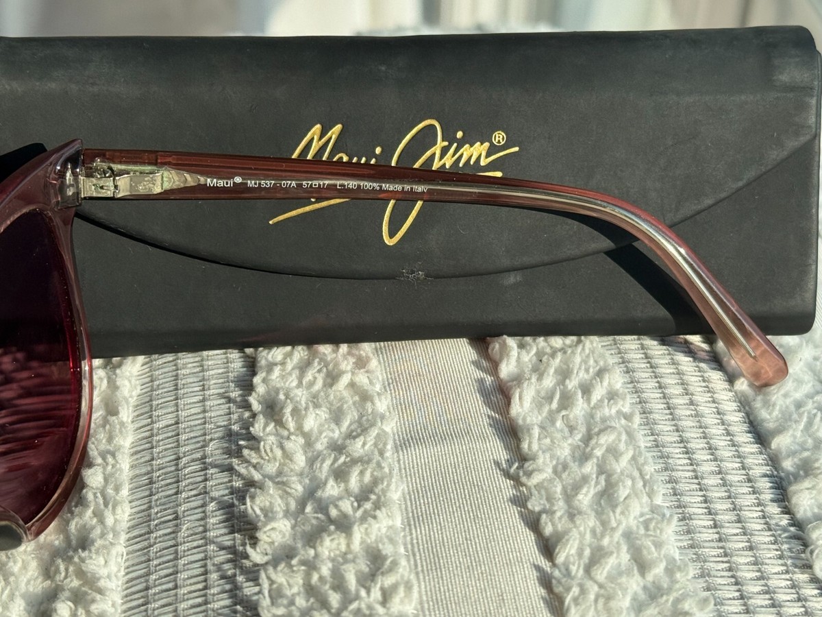 Maui Jim Olu Olu MJ 537 07A Burgundy Fade Frame + Maui  display picture 1