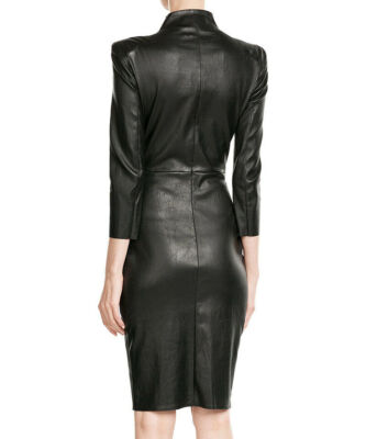 Women's Black Leather Dress Genuine Lambskin Cocktail Celebrity Style Dress - 81 | eBay Women's Black Leather Dress Genuine Lambskin Cocktail Celebrity Style Dress - 81 | eBay