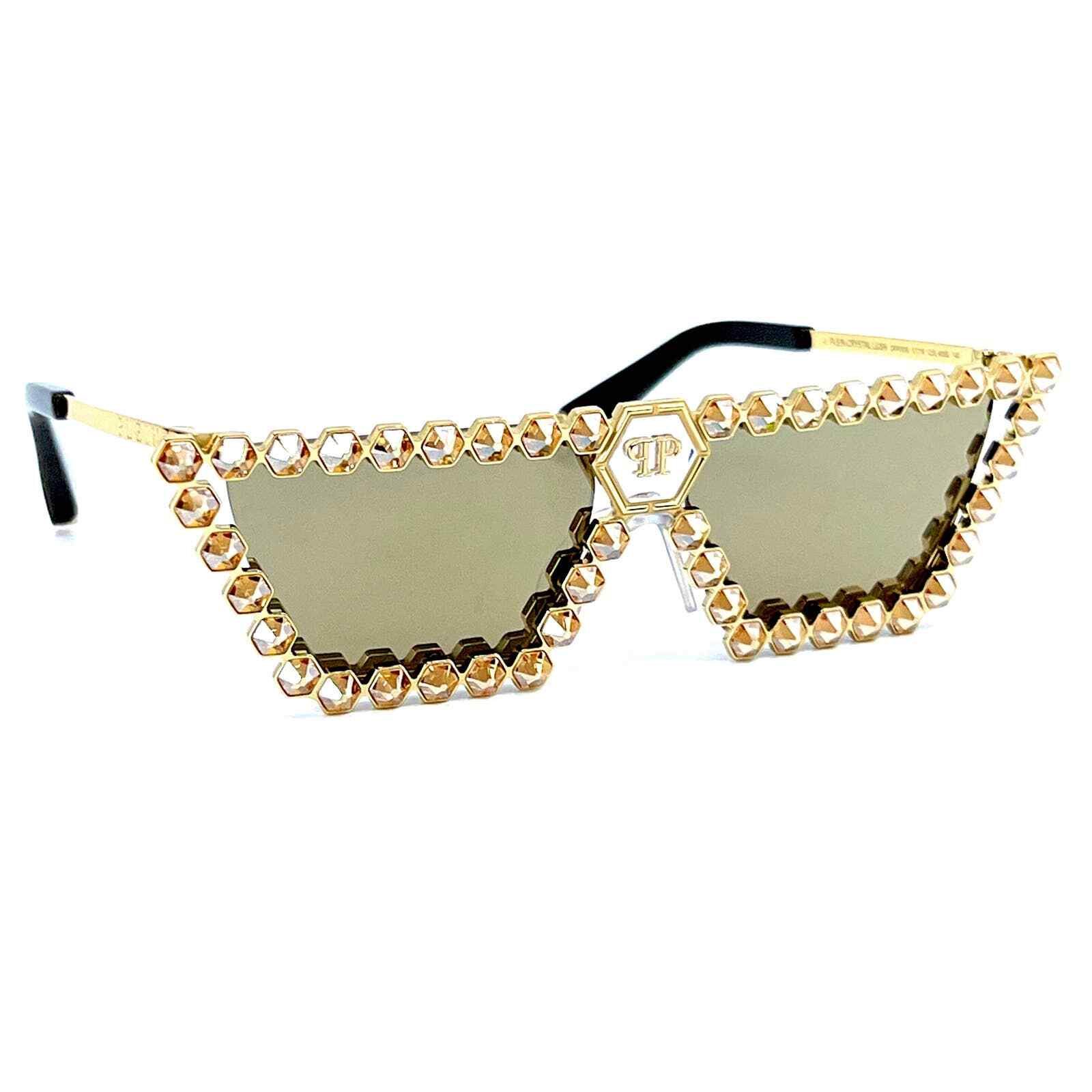 NEW!!! PHILIPP PLEIN Sunglasses Plein Crystal Lush SPP030S Col.400G  Authentic | eBay