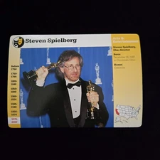 Steven Spielberg Schindler List Movie Grolier Story of America History Card 1996