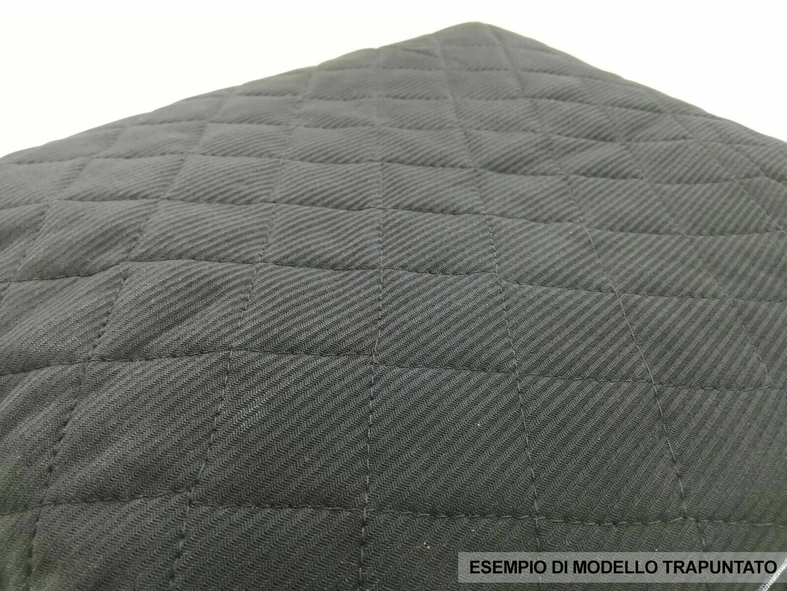 Coprisedili per Auto Trapuntato Universali Colore Grigio Scuro - Miniatura 2