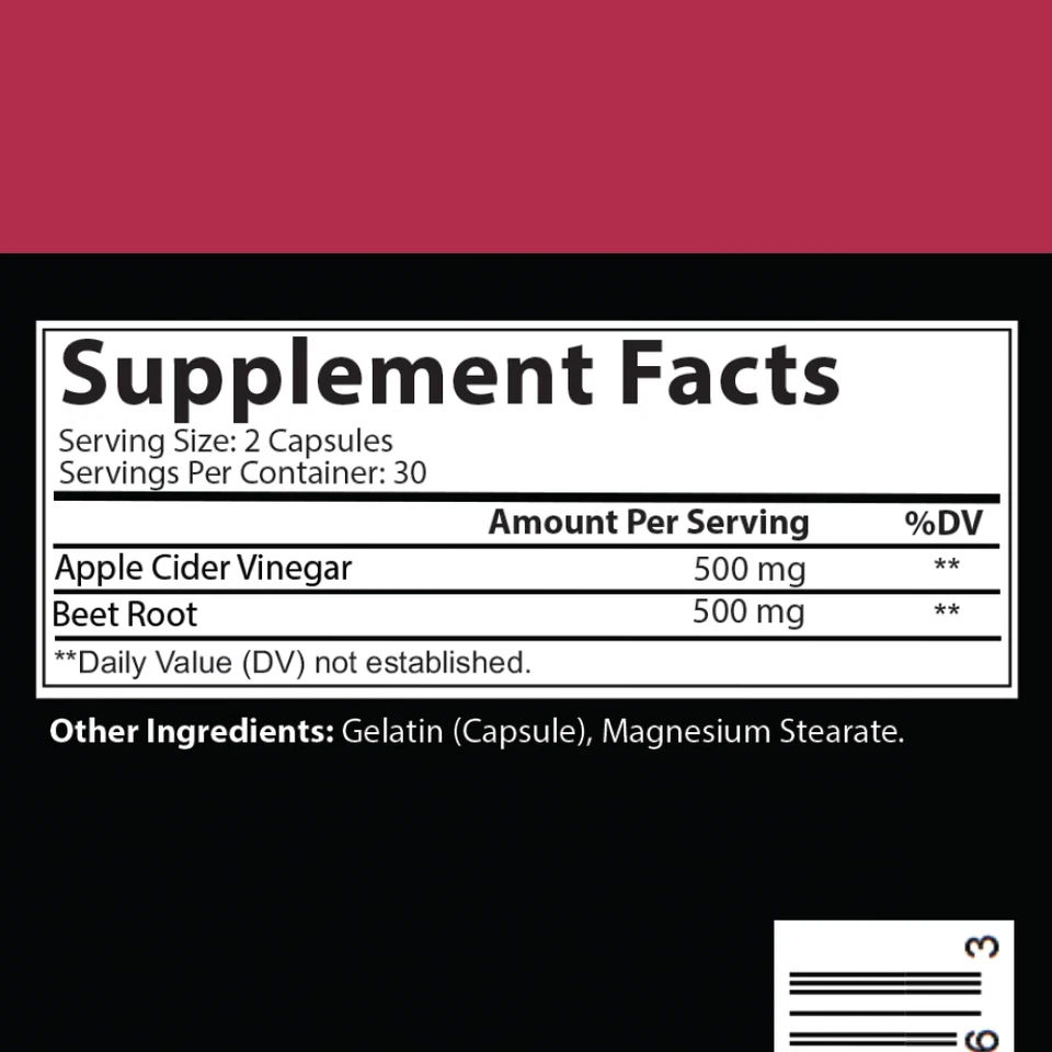 Vinagre de sidra de manzana para bajar de peso + raíz de remolacha y cúrcuma + píldoras Maxx de jengibre Foto 3 de 4