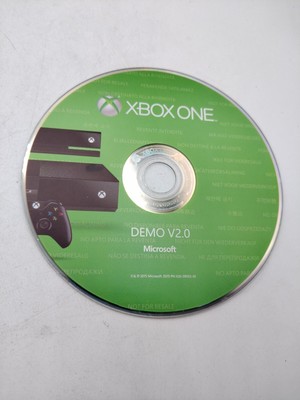 Microsoft Xbox One Official Demo Disc Kiosk Version 2.0 V2.0 Not For Resale