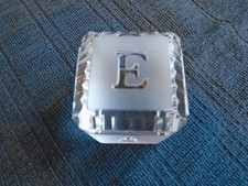 Beautiful Waterford Crystal ABC Alphabet Block Paperweight Older Mark